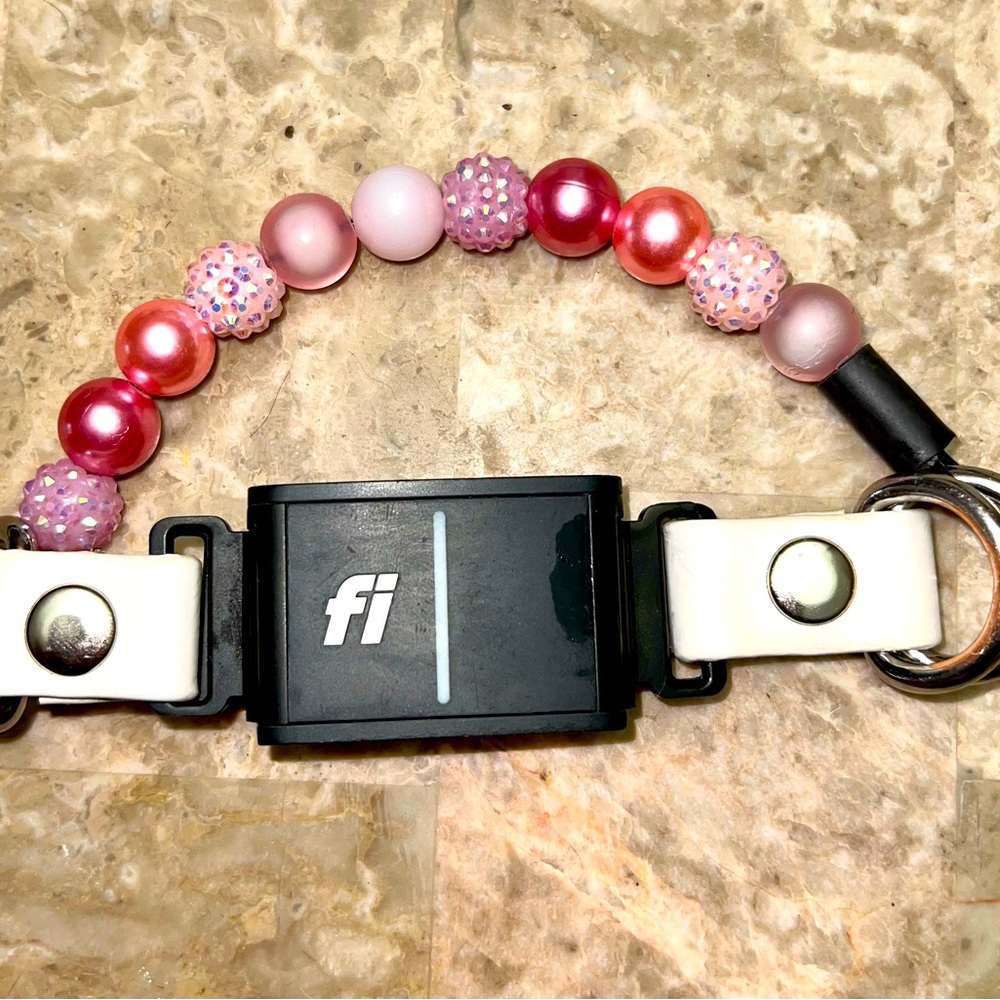 Hypnotic Dog Fi Series 3 Pink Lights Mini Slip-On Cat/Dog Collar